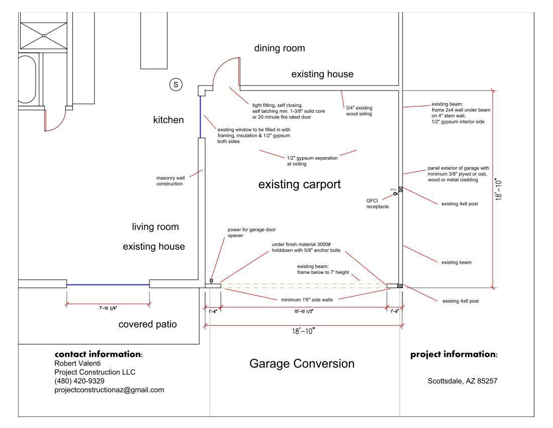 Carport to Modern Garage Conversion | Project Construction LLC